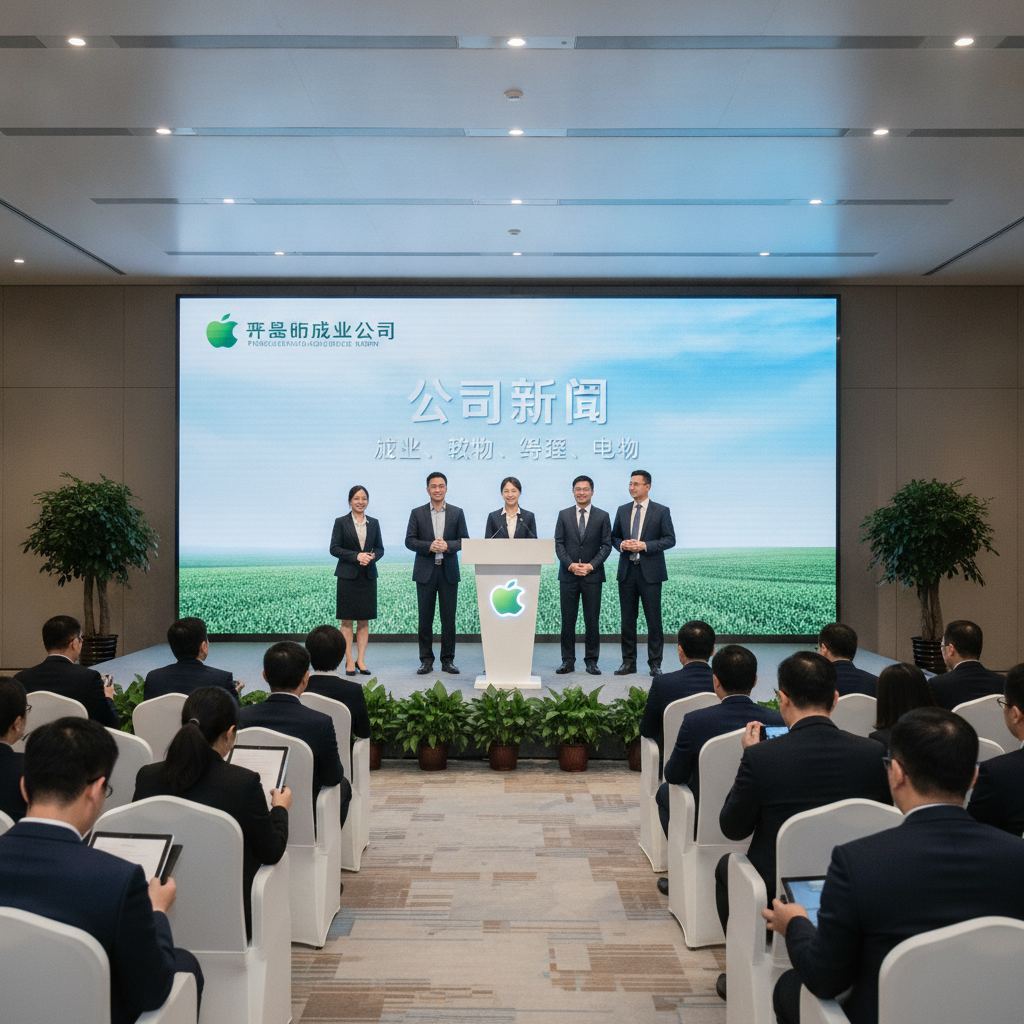 苹果顿农业公司发布会现场